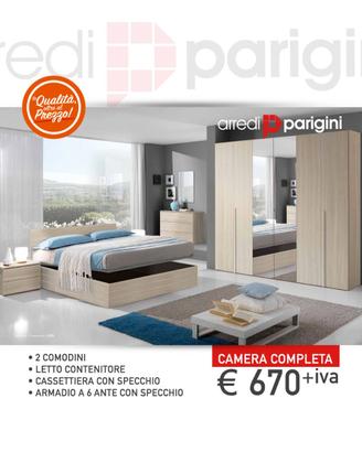 Camerta da letto moderna - 3 COLORI A SCELTA- 43