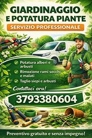 Giardinaggio è potatura piante