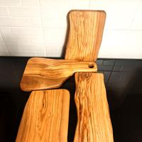 Tagliere in legno naturale di ulivo senza colla