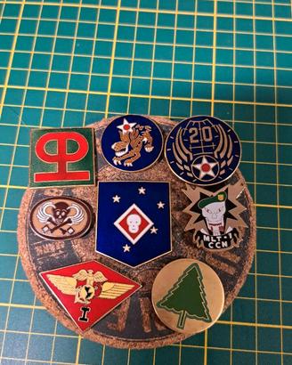 Collezione 8 Spille Smaltate Militari | US Army.