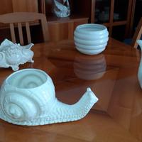 Vasi ceramica bianchi