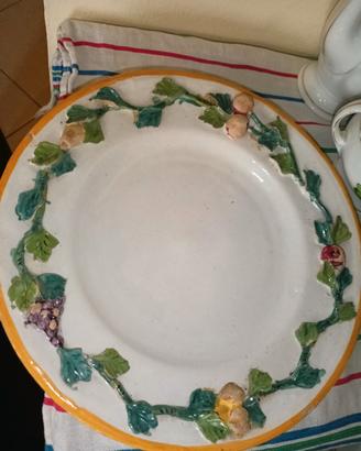 piatto da collezione manifattura ceramica italiana