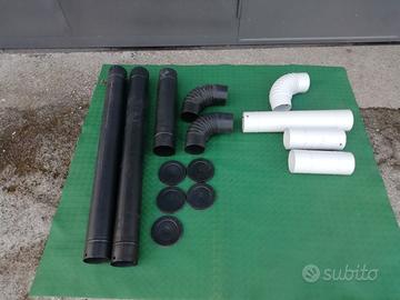 Lotto tubi e curve in ferro  canna fumaria