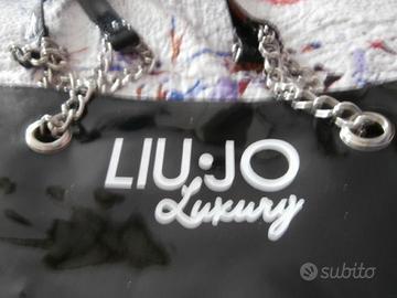 borsa - liu jo luxury - vernice nera lucida
