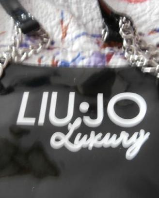 borsa - liu jo luxury - vernice nera lucida