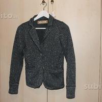 Giacca lame' grigio blu