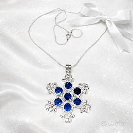 Ciondolo grande in argento con pietra Cianite