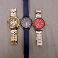 3 Orologi quarz in stock funzionanti, ottimi.