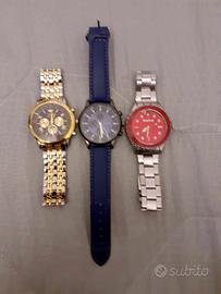 3 Orologi quarz in stock funzionanti, ottimi.