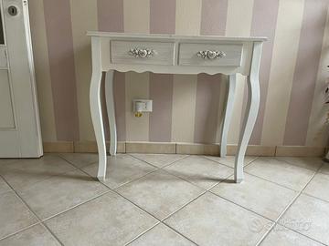 Toscano Tavolino consolle scrivania mobile ingresso shabby chic