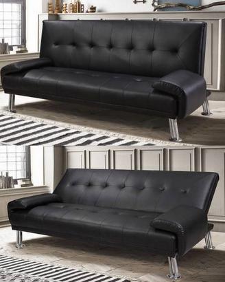 Divano letto NUOVO ecopelle in più colori 3 posti