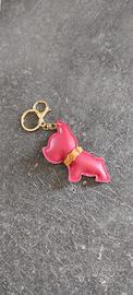 Portachiavi bulldog francese rosso