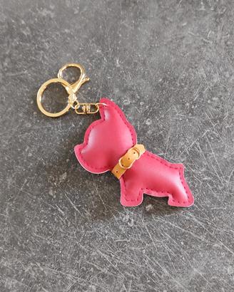 Portachiavi bulldog francese rosso