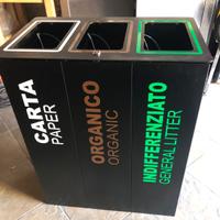 Contenitori da arredo per differenziata