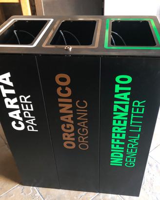 Contenitori da arredo per differenziata