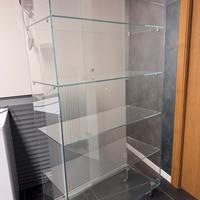 Vetrina di vetro per esposizione orologi gioielli