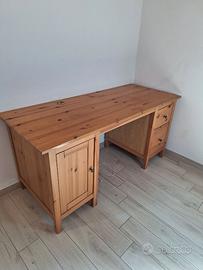 Scrivania Ikea Hemnes marrone chiaro 155 × 65 cm