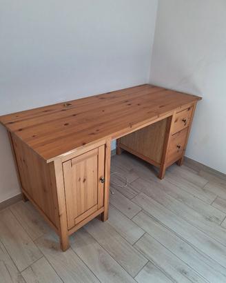 Scrivania Ikea Hemnes marrone chiaro 155 × 65 cm
