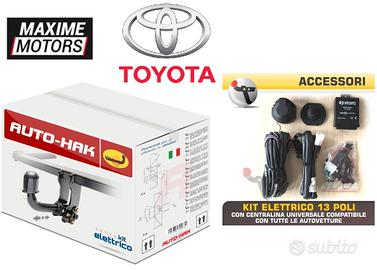 Gancio traino TOYOTA AURIS estraibile + centralina