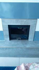 camino a pellet e legno 