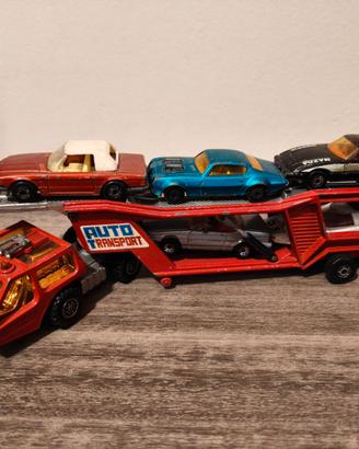 Matchbox Super Kings Bisarca K 10 con auto