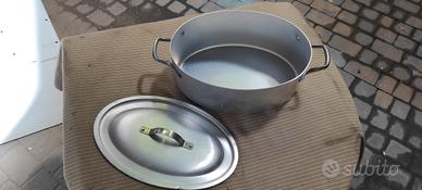 pentola ovale in alluminio 