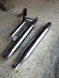scarichi originali Yamaha dragstar 650 custom nuov