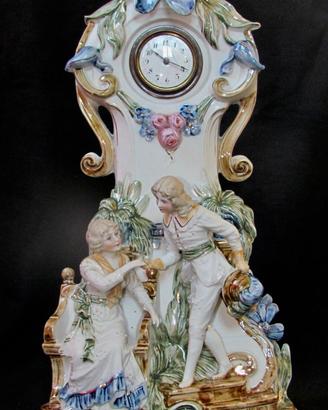 Orologio Bisque in porcellana vintage