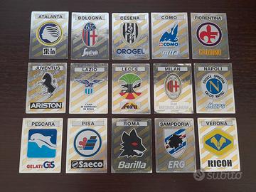 15 figurine scudetti calciatori panini 1988 1989