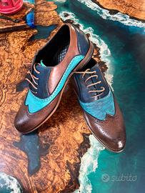Scarpe stringate eleganti da uomo stile Brogue