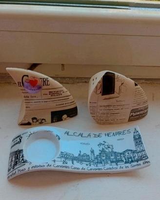 set completo sale e pepe in ceramica 