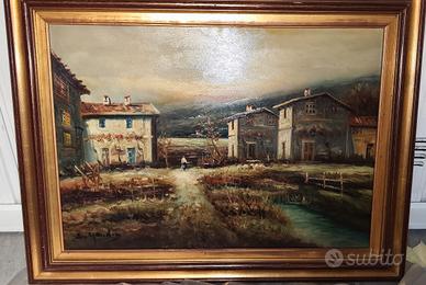 quadro olio su tela 90 x 60 