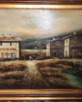 quadro olio su tela 90 x 60 