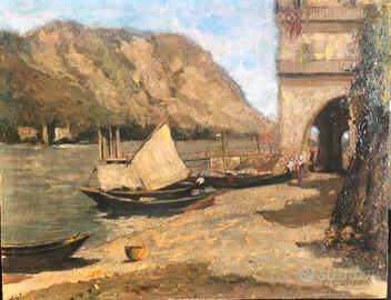 Dipinto olio su cartoncino G.Colmo.