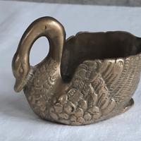 Cigno in ottone vintage
