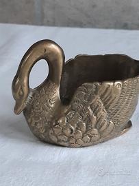 Cigno in ottone vintage