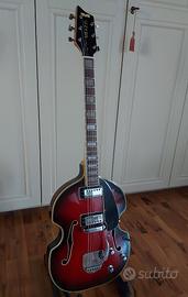 Meazzi Violin Red burst Hollow