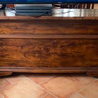 Cassapanca d’epoca in legno massello
