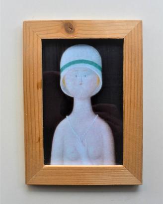 Quadro Nudino con cappello di A. Bueno