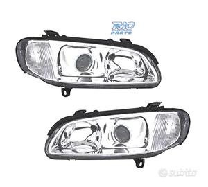 FARI PER OPEL OMEGA 94-99 LENTE CROMATA CON FONDO 