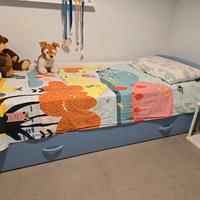 letto singolo con letto estraibile 