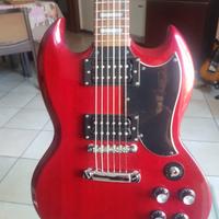 Chitarra Epiphone Gibson SG 2002, pickup Gibson. 