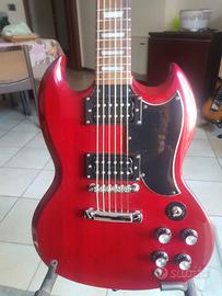 Chitarra Epiphone Gibson SG 2002, pickup Gibson. 