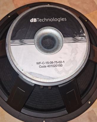 Woofer dBTechnologies SUB15H 15" 1000W 8Ohm
