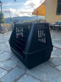 Trasportino  cane x auto+Box pieghevole in metallo