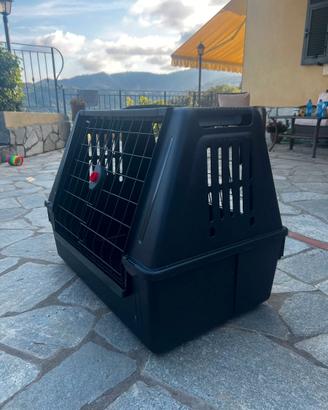 Trasportino  cane x auto+Box pieghevole in metallo