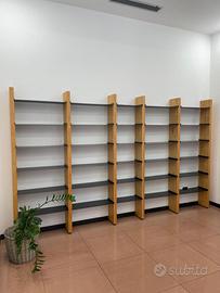 Libreria artigianale modulare legno massello