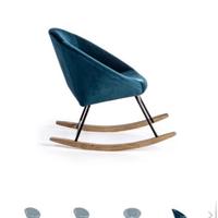 Bizzotto poltrona Anika a dondolo in velluto