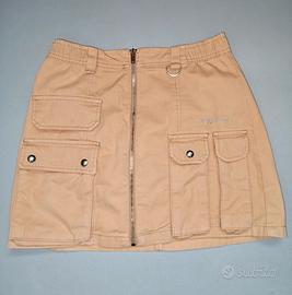 Gonna Cargo Bershka Beige con zip