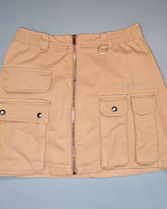 Gonna Cargo Bershka Beige con zip